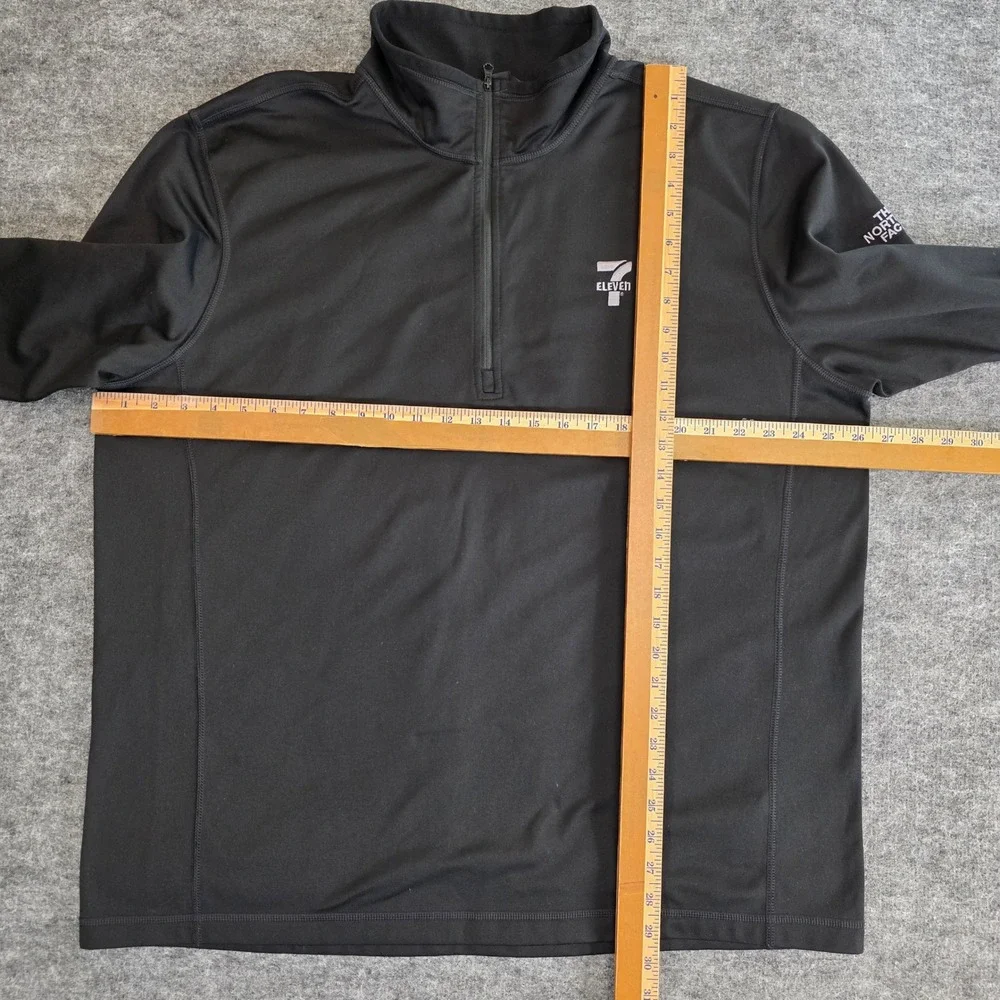 The North Face Pullover Mens XXL Black 7‎ Eleven Logo Long Sleeve Lightweight